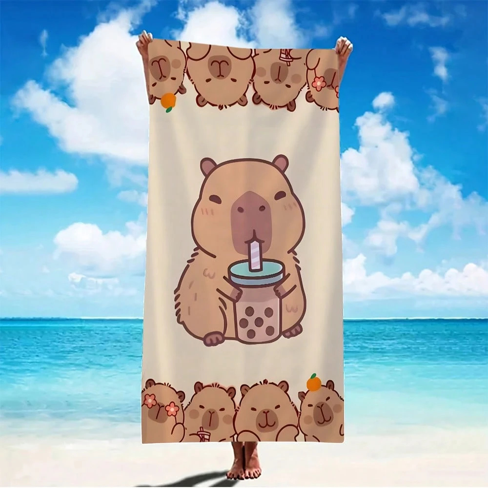 Sweet Capibara Beach Towel Qui - Towel Small Sport 评论和价格