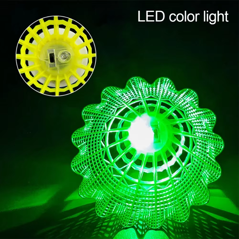 6Pcs LED Badminton Ball Glowin - Badminton Nylon Shuttlecock 评论和价格