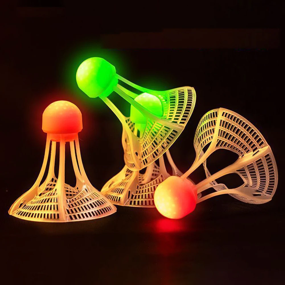 Glow-In-The-Dark Windproof Bad - Badminton Nylon Shuttlecock 评论和价格