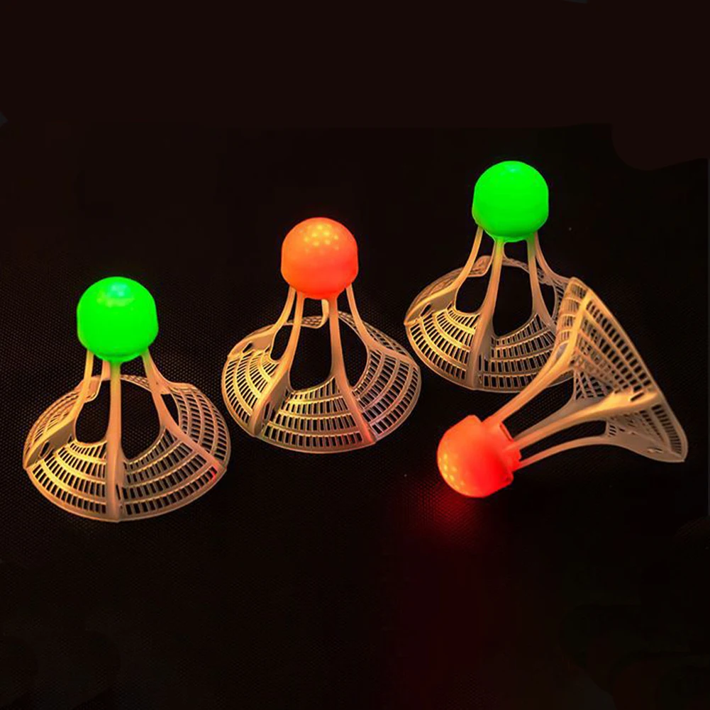 Glow-In-The-Dark Windproof Bad - Badminton Nylon Shuttlecock 评论和价格