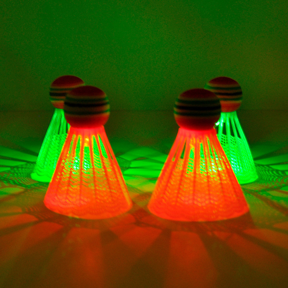 4Pcs Glow in Dark Badminton Sh - Badminton Nylon Shuttlecock 评论和价格