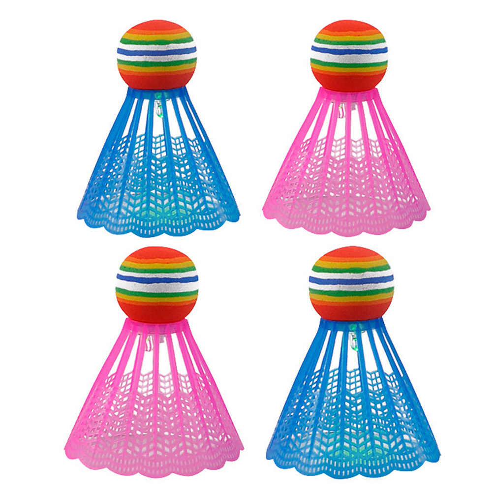 4Pcs Glow in Dark Badminton Sh - Badminton Nylon Shuttlecock 评论和价格