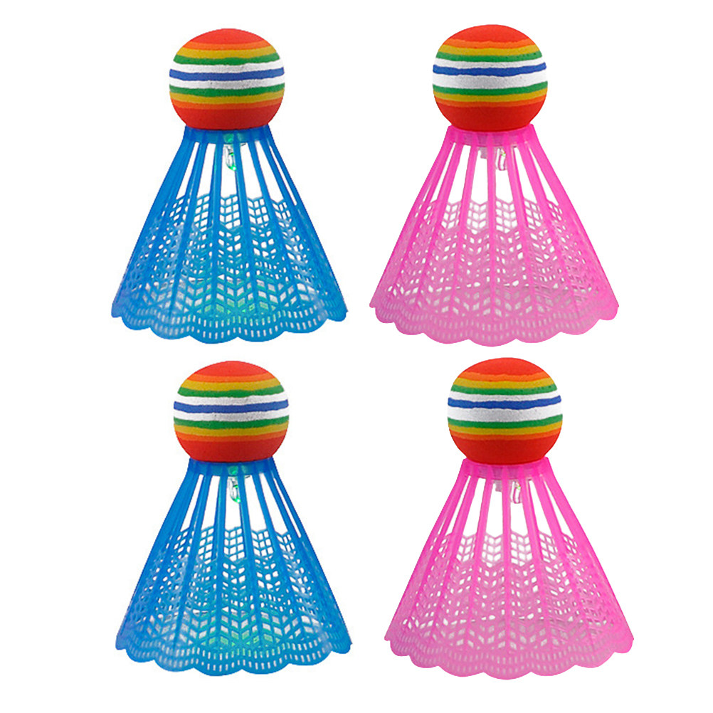 4Pcs Glow in Dark Badminton Sh - Badminton Nylon Shuttlecock 评论和价格