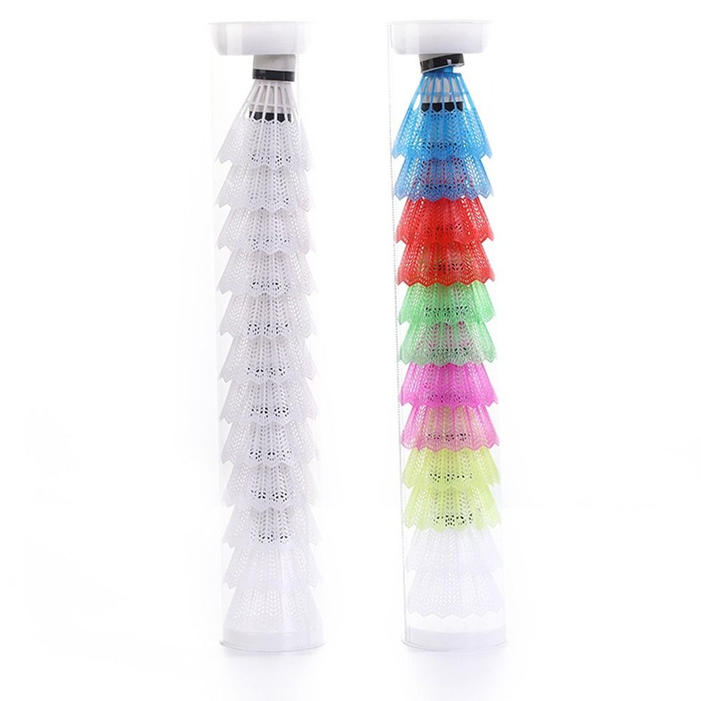 6/12PCS Windproof Plastic Shut - Badminton Nylon Shuttlecock 评论和价格