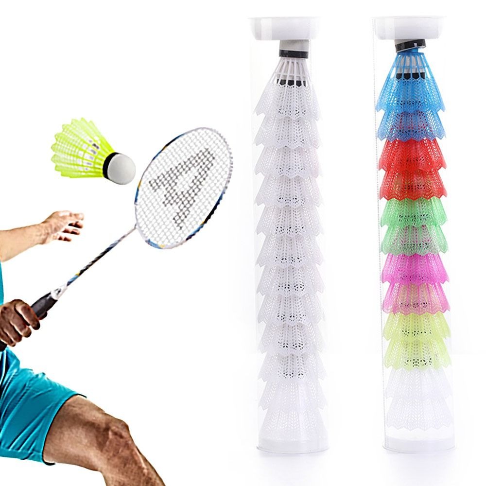 6/12PCS Windproof Badminton Mu - Badminton Nylon Shuttlecock 评论和价格