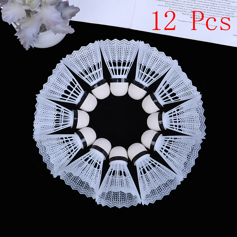 12Pcs Plastic Badminton Shuttl - Badminton Nylon Shuttlecock 评论和价格