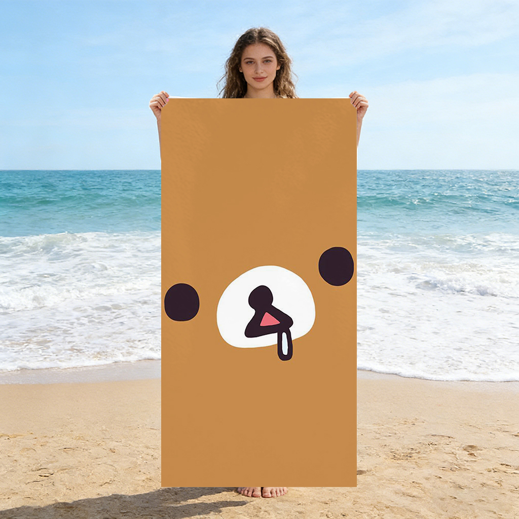 Funny Bear Emoji Beach Towel S - Towel Small Sport 评论和价格