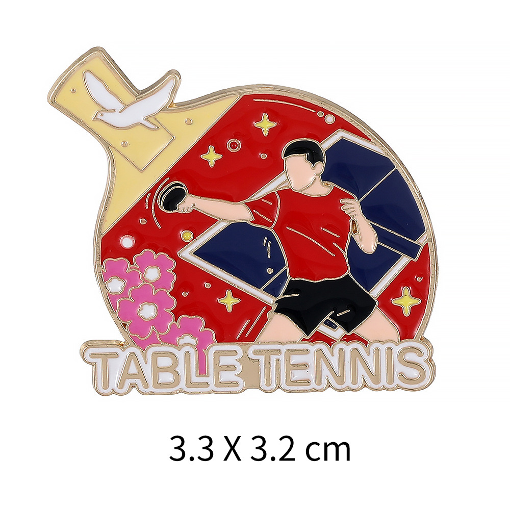 Sports Enthusiast Badge Pin fo - Badminton Icon 评论和价格