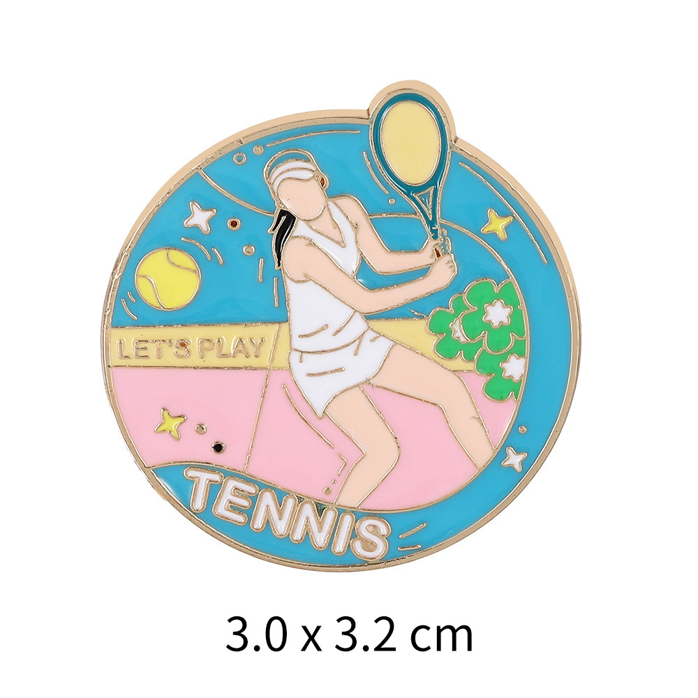 Sports Enthusiast Badge Pin fo - Badminton Icon 评论和价格
