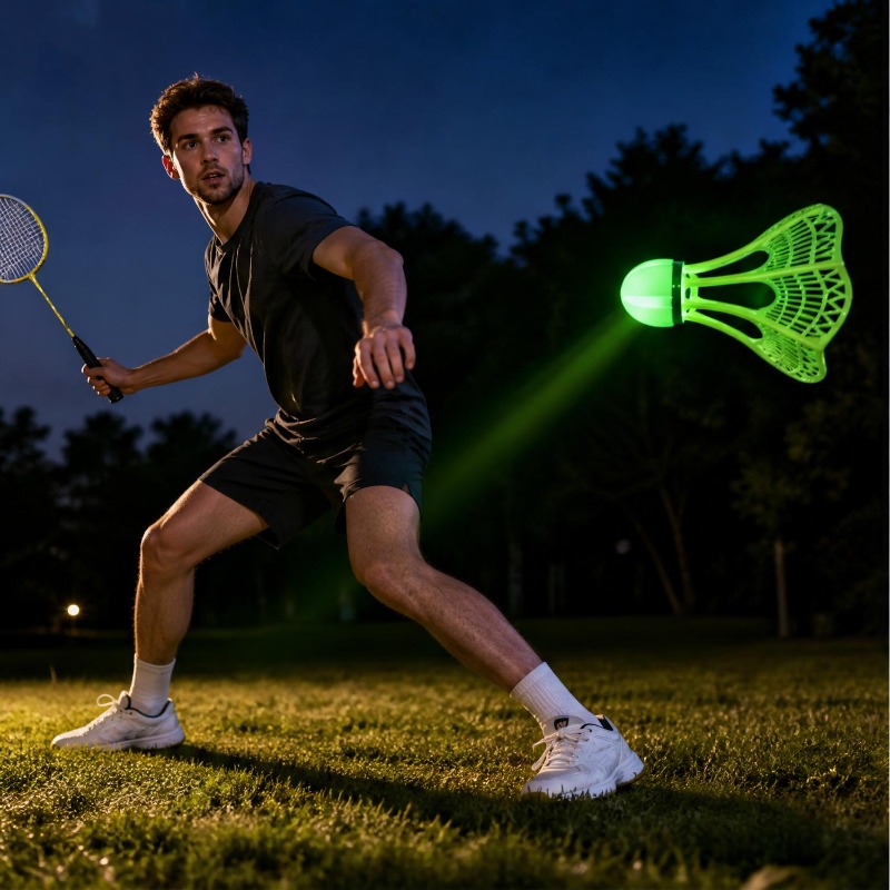 Windproof Luminous Badminton S - Badminton Nylon Shuttlecock 评论和价格