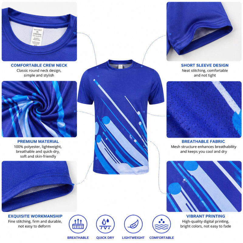 Men Badminton Shirt Quick Dry  - Badminton Jersey 评论和价格