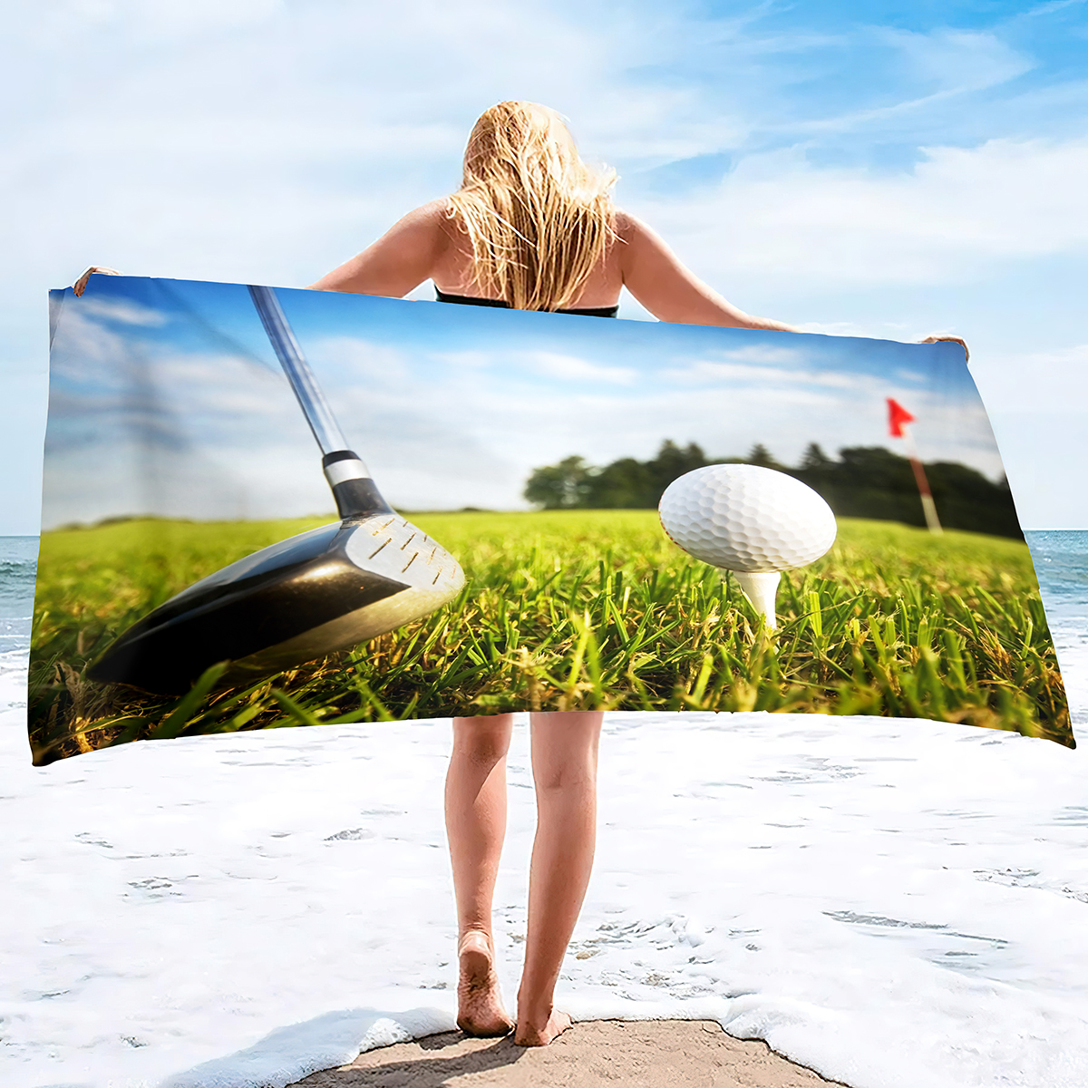 Sport Ball Golf Beach Towels,G - Towel Small Sport 评论和价格