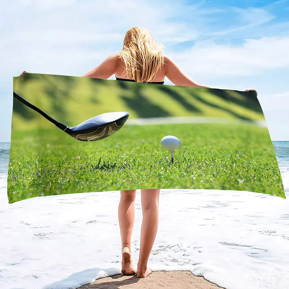 Sport Ball Golf Beach Towels,G - Towel Small Sport 评论和价格