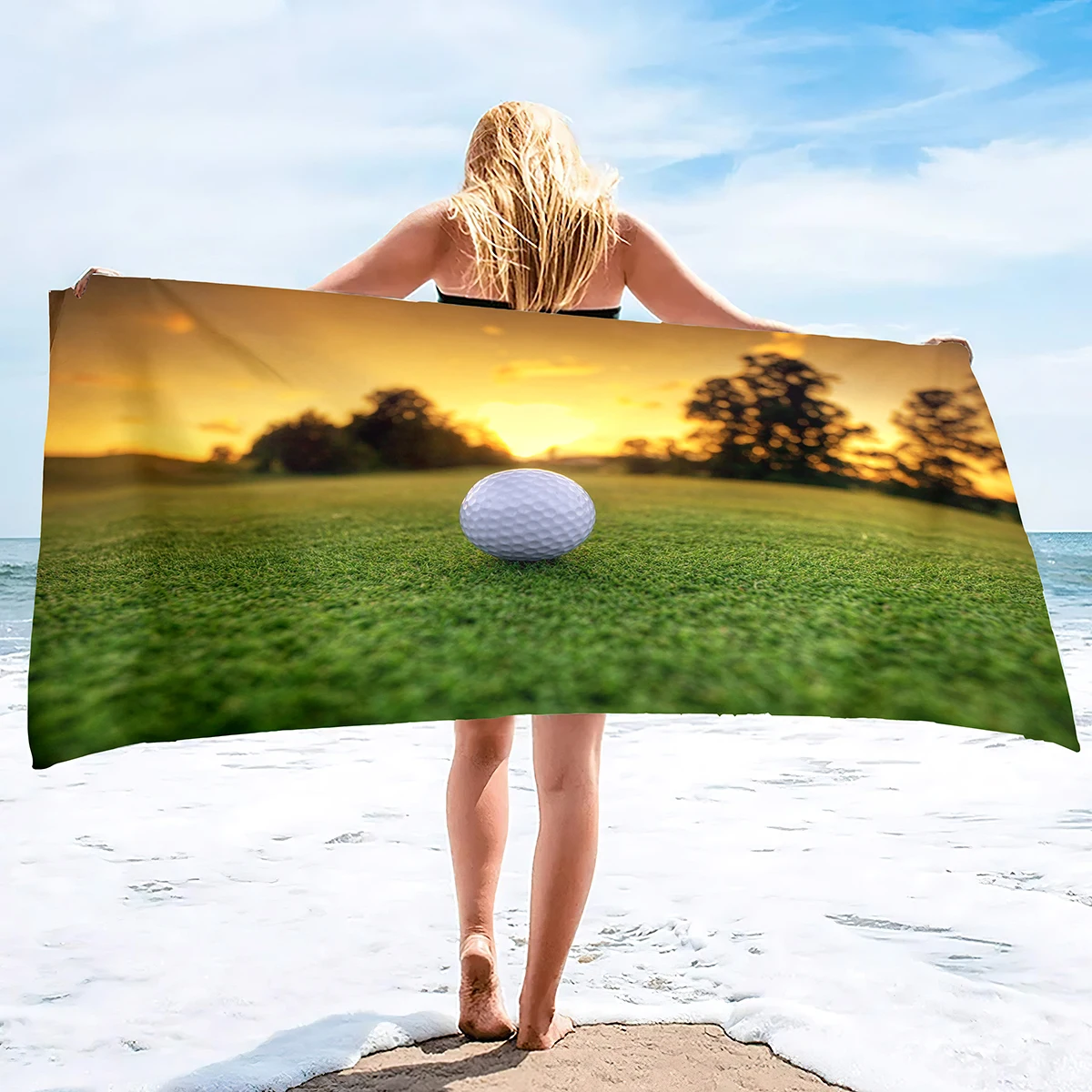 Sport Ball Golf Beach Towels,G - Towel Small Sport 评论和价格