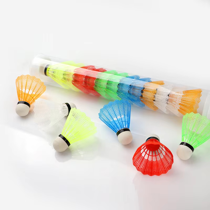 12Pcs Colorful Plastic Badmint - Badminton Nylon Shuttlecock 评论和价格