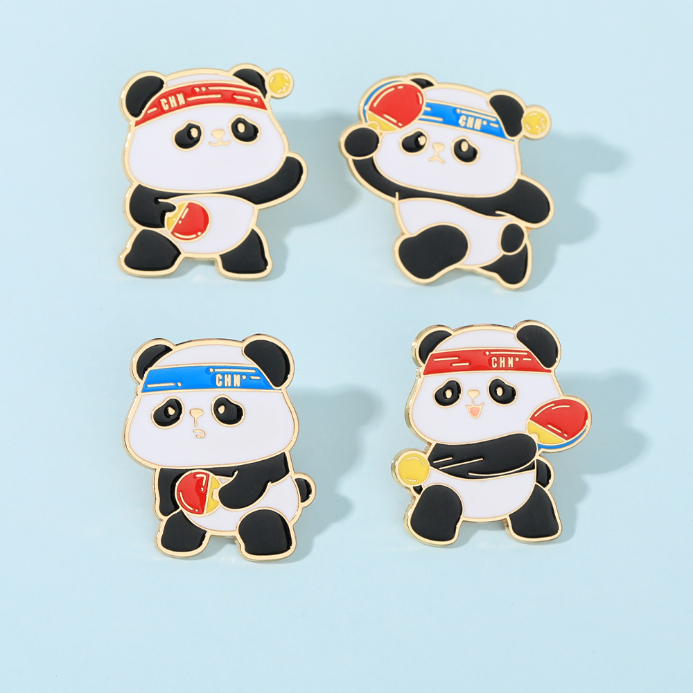 4 Styles Sporty Panda And Tabl - Badminton Icon 评论和价格