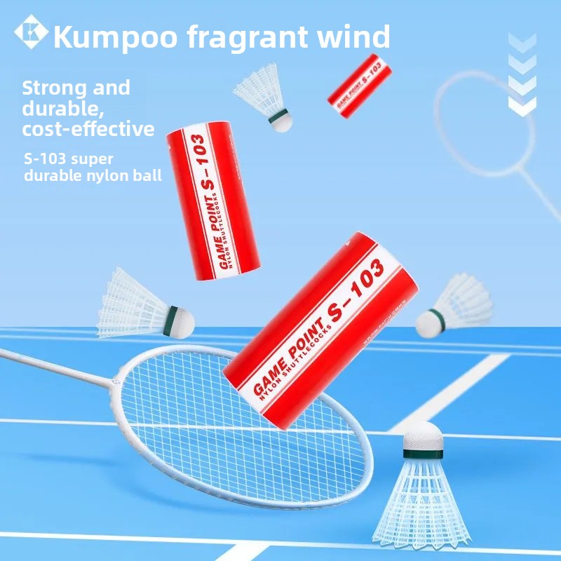 1tube 3pcs Kumpoo Badminton ba - Badminton Nylon Shuttlecock 评论和价格