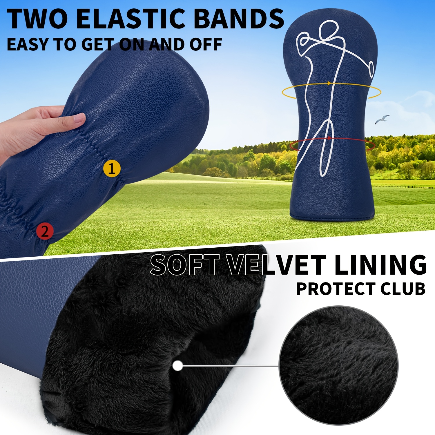1pc or 3pcs Golf Club Headset  - Badminton Club 评论和价格
