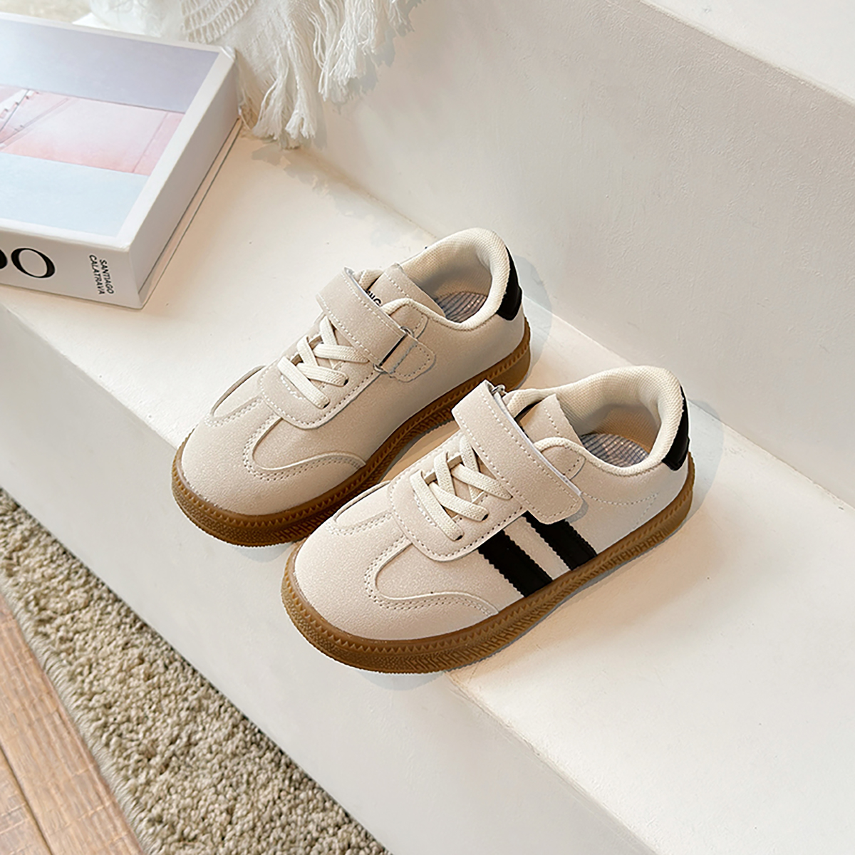 PU Leather Sneakers For Childr - Badminton Junior 评论和价格