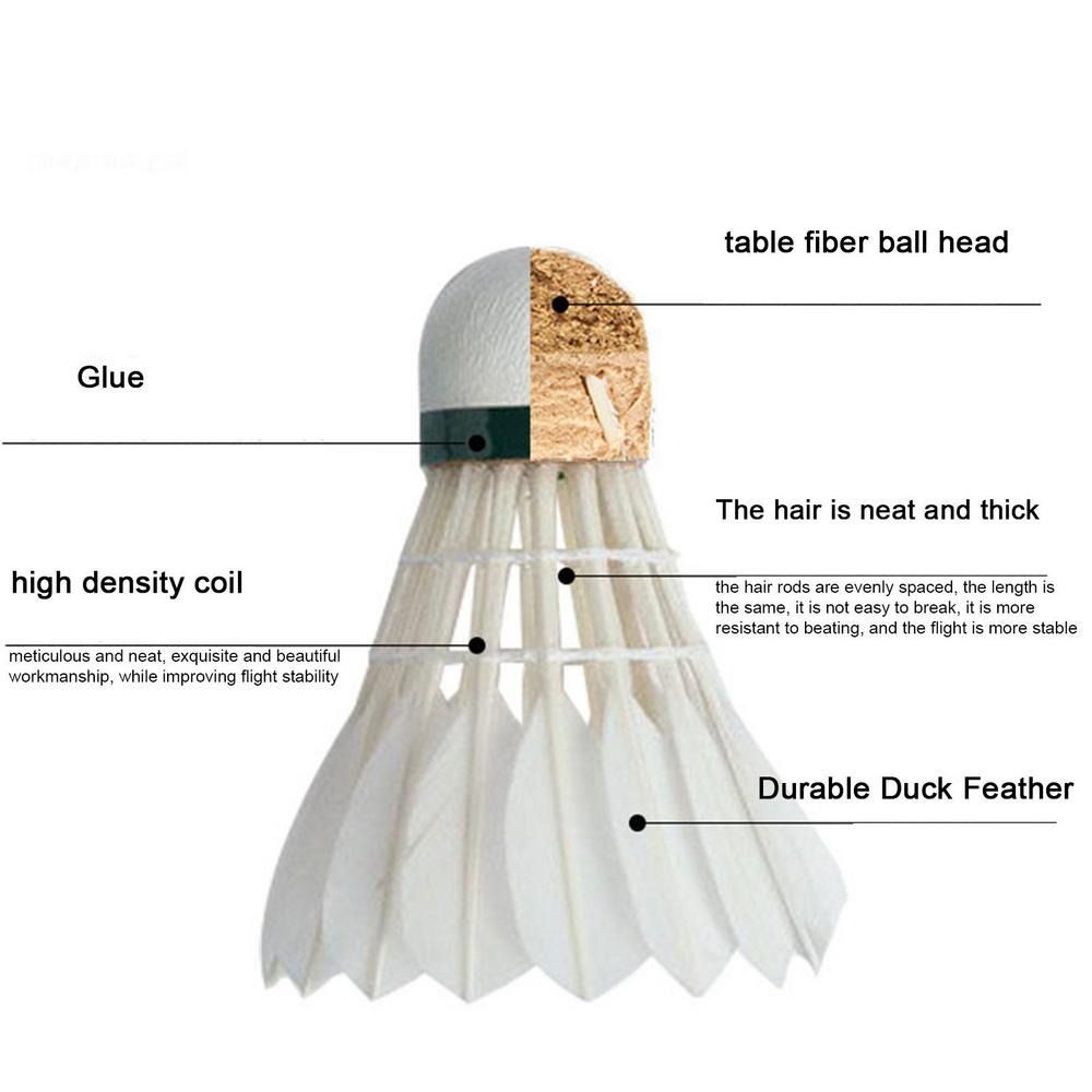 3/6/12PCS Professional Badmint - Badminton Nylon Shuttlecock 评论和价格
