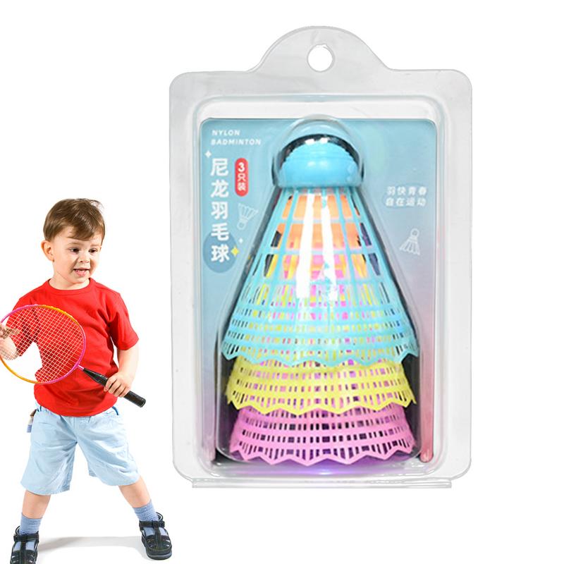 3pcs LED Badminton LuminousBad - Badminton Nylon Shuttlecock 评论和价格