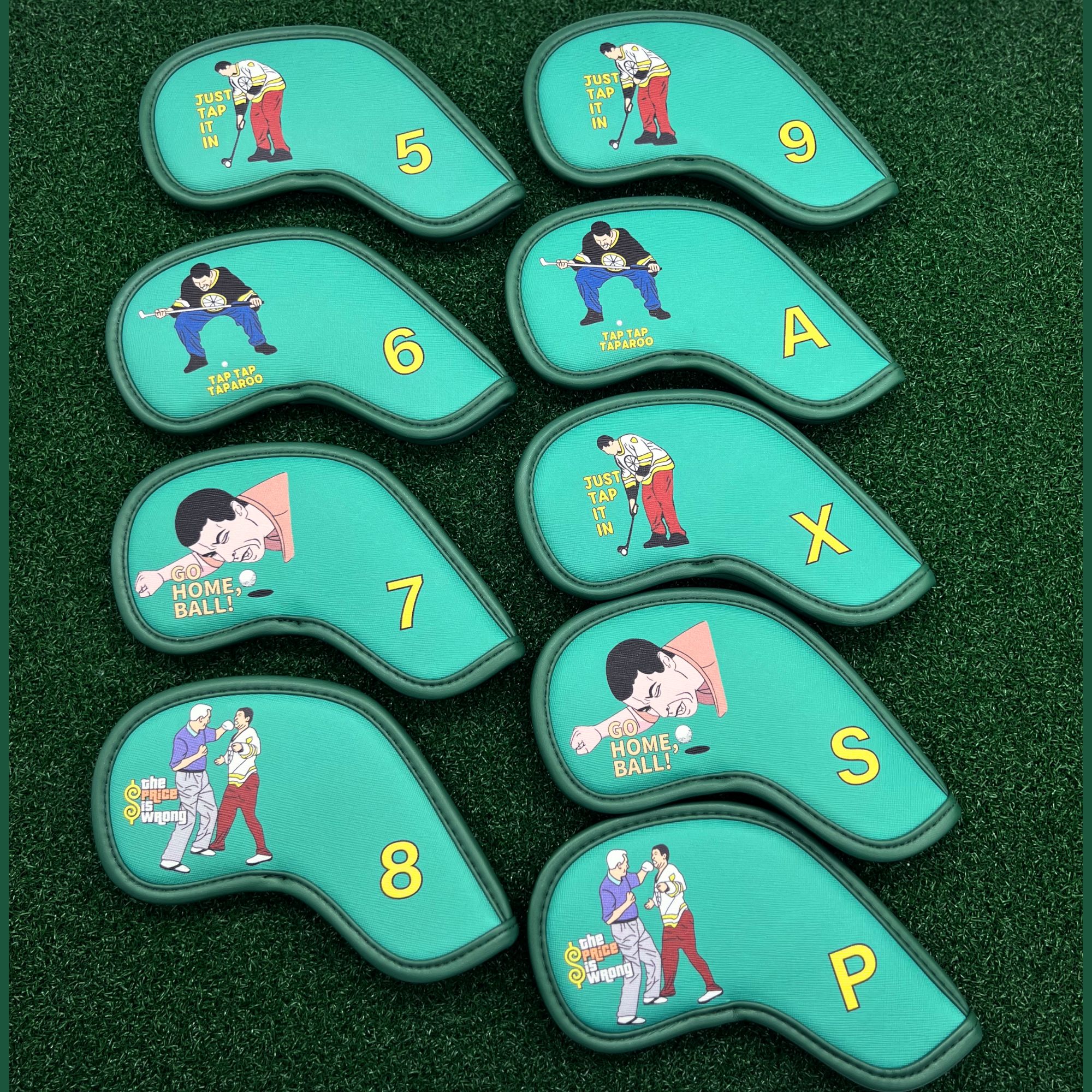 9 pcs Golf Iron Covers with Fu - Badminton Club 评论和价格