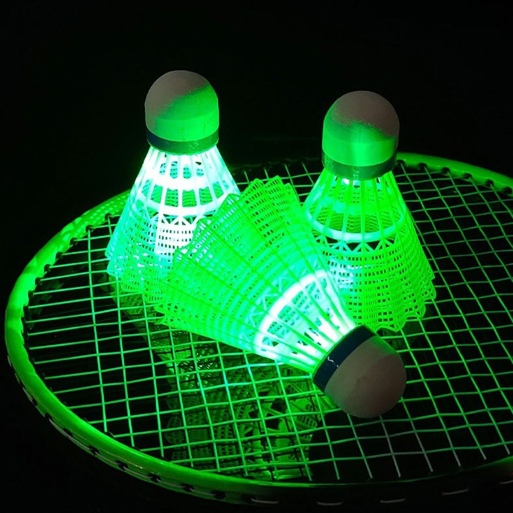 Light-up LED Badminton Glowing - Badminton Nylon Shuttlecock 评论和价格