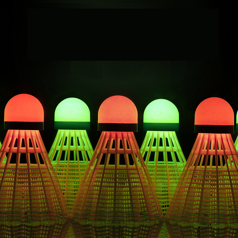 WELKIN 4pcs Dark Night LED Glo - Badminton Nylon Shuttlecock 评论和价格