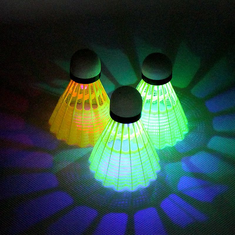 WELKIN 4pcs Dark Night LED Glo - Badminton Nylon Shuttlecock 评论和价格